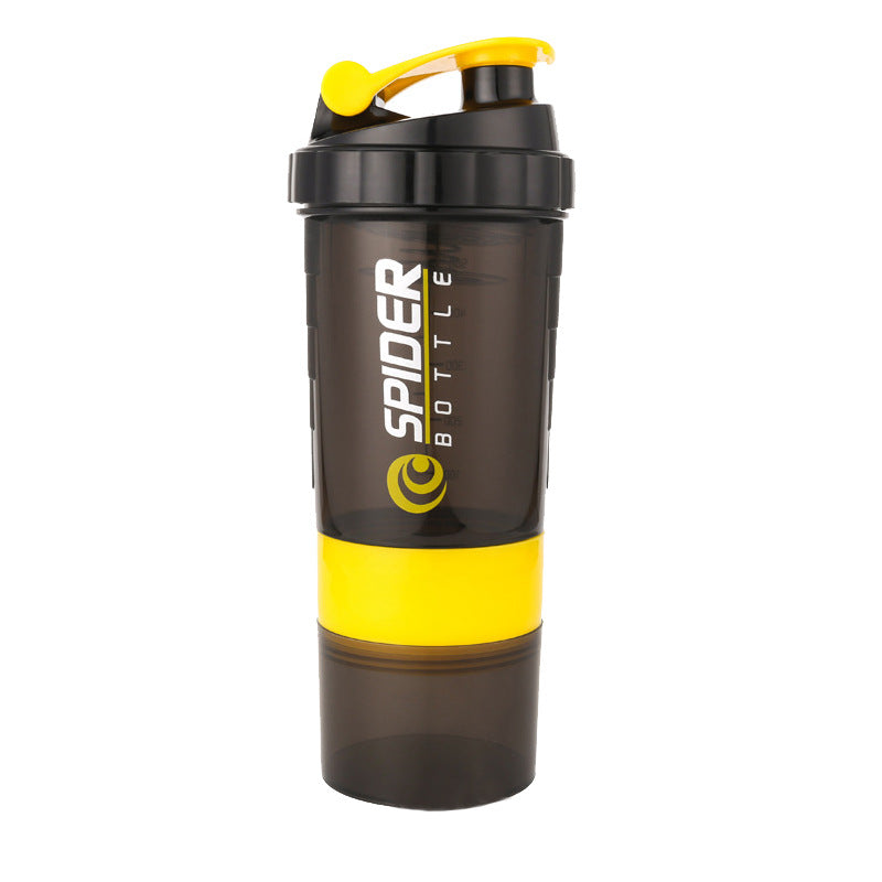 Large capacity protein powder shaking cup 550ml portable sports and fitness water cup with scale