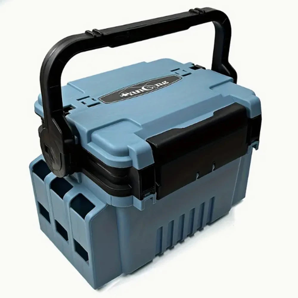 Double layer lure fishing box, fishing gear toolbox, bait box, accessory box, storage box, outdoor storage luggage and bags