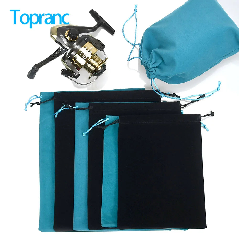 Fishing Tackle Fishing Gear Accessories Wheel Storage Pouch Bag Fishing Reel Bag Portable Drawstring Reel Protect