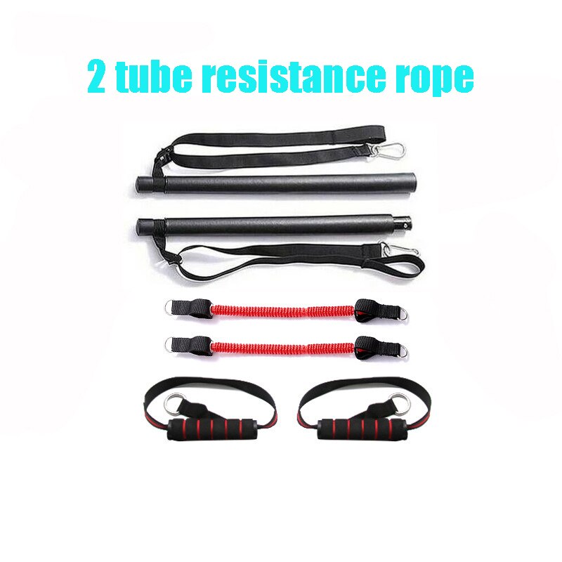Resistance Band Pilates Stick Gym Exercise Muscle Power Tension Bar With Fitness Stick Home Body Work Out Fitness Pull Rope - IronWear Co.