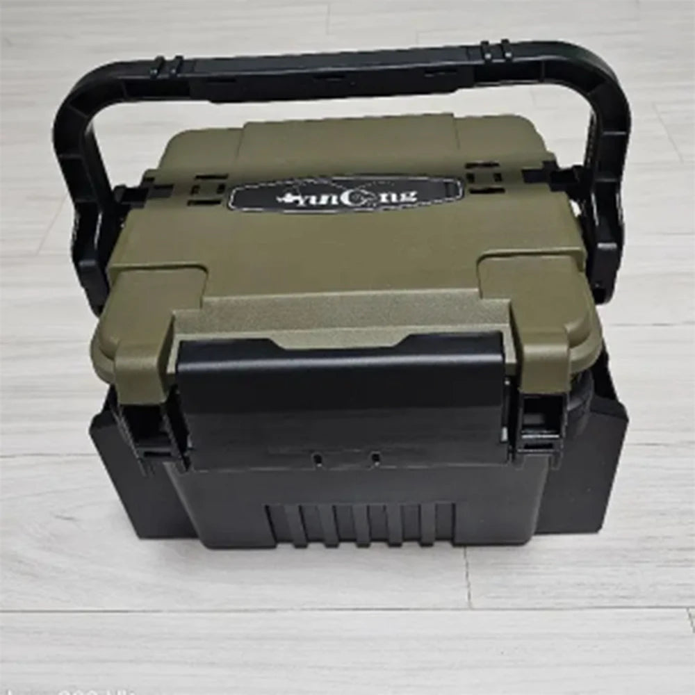 Double layer lure fishing box, fishing gear toolbox, bait box, accessory box, storage box, outdoor storage luggage and bags