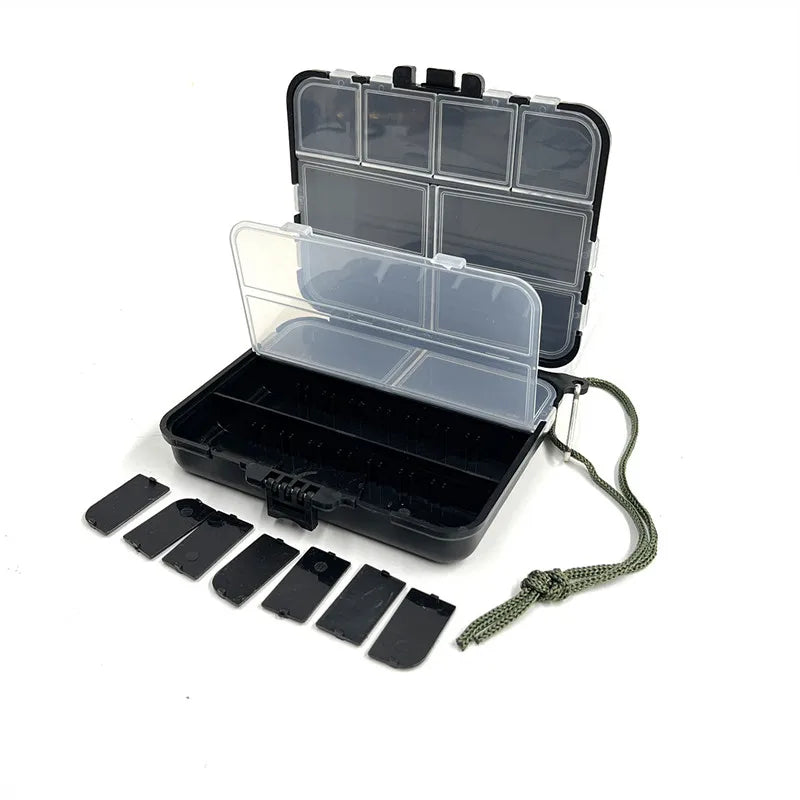 Double sided Fishing Parts Storage Bait Box Fish Hook Carp Accessories Storage Box Luya Fishing Gear Box Fishing Accessories Box