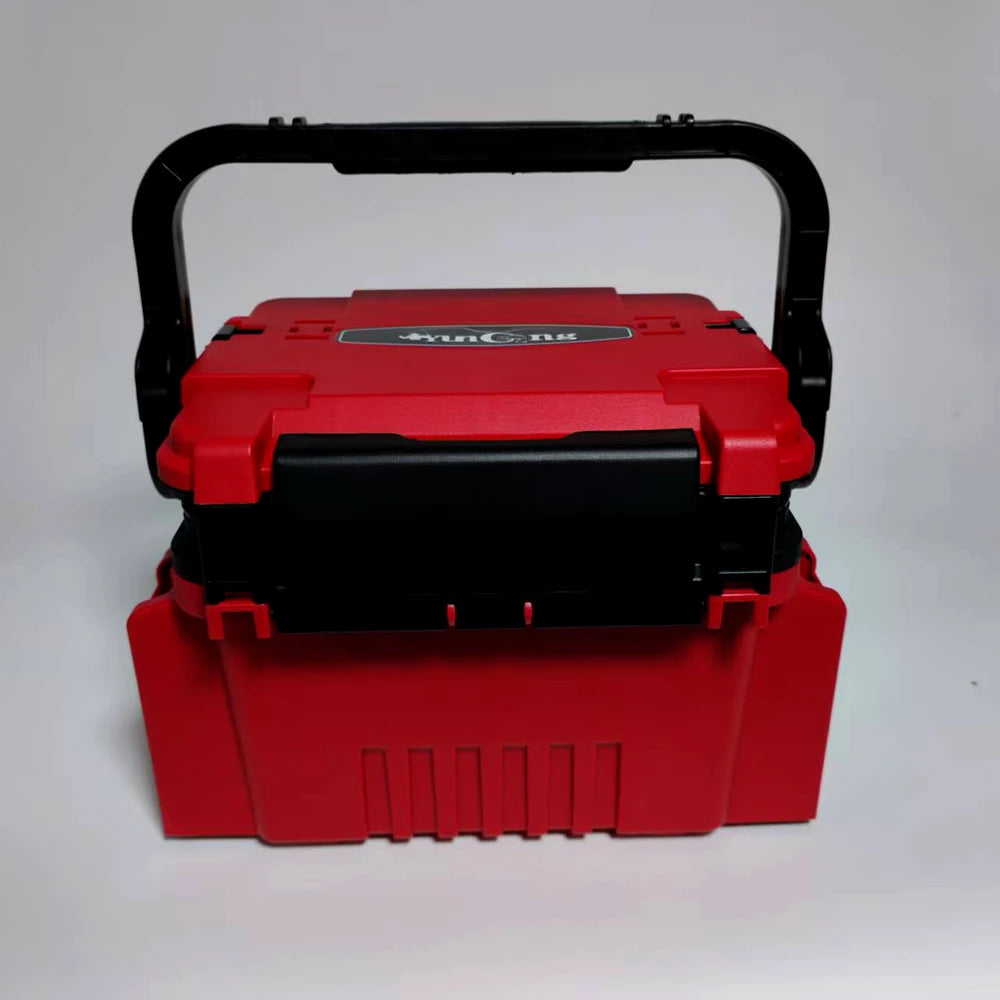 Double layer lure fishing box, fishing gear toolbox, bait box, accessory box, storage box, outdoor storage luggage and bags