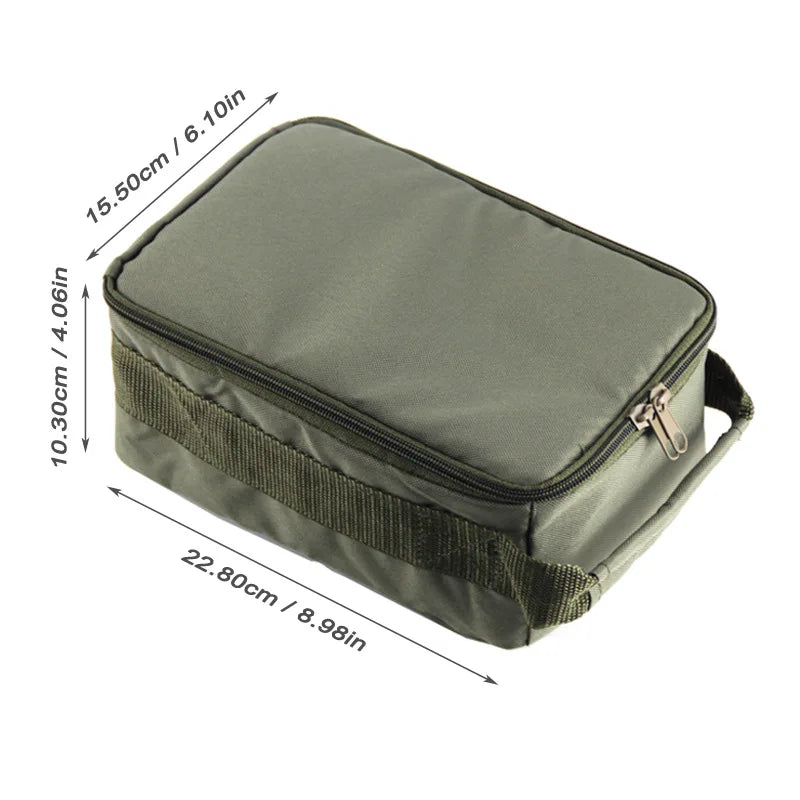 Fishing Tackle Bag Waterproof Fishing Bag Portable Fishing Reel Gear Bag with 3 Adjustable Dividers for Spinning Baitcasting