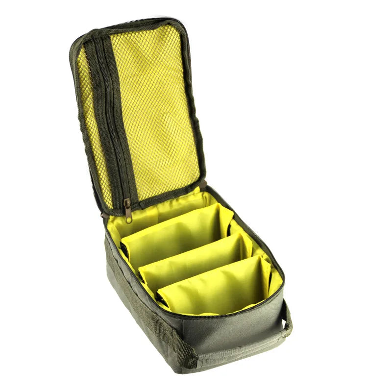 Fishing Tackle Bag Waterproof Fishing Bag Portable Fishing Reel Gear Bag with 3 Adjustable Dividers for Spinning Baitcasting