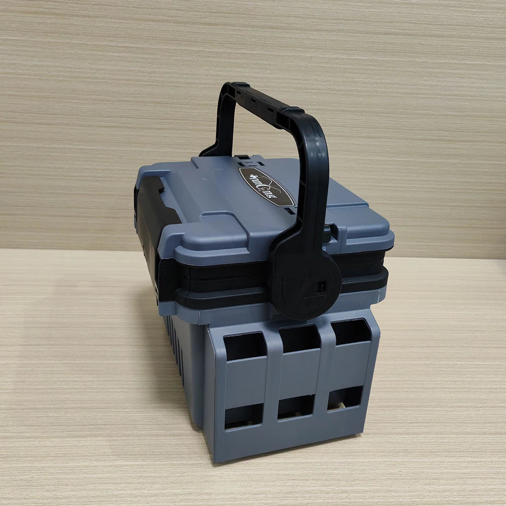 Double layer lure fishing box, fishing gear toolbox, bait box, accessory box, storage box, outdoor storage luggage and bags
