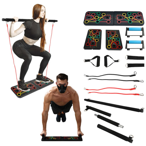9 in 1 Push Up Rack Board System Fitness Workout Train Gym Exercise - IronWear Co.
