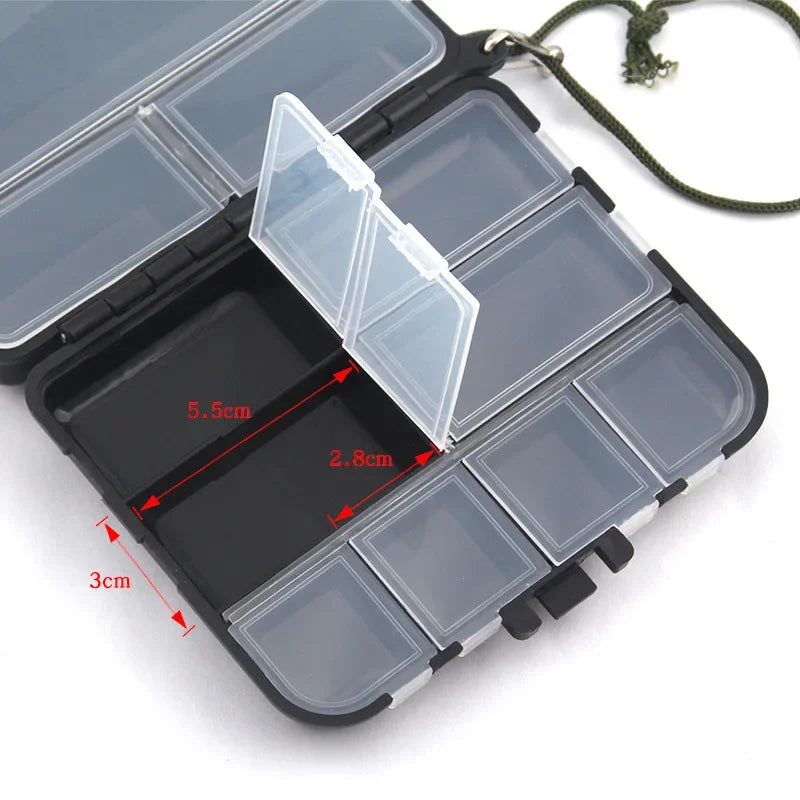 Double sided Fishing Parts Storage Bait Box Fish Hook Carp Accessories Storage Box Luya Fishing Gear Box Fishing Accessories Box