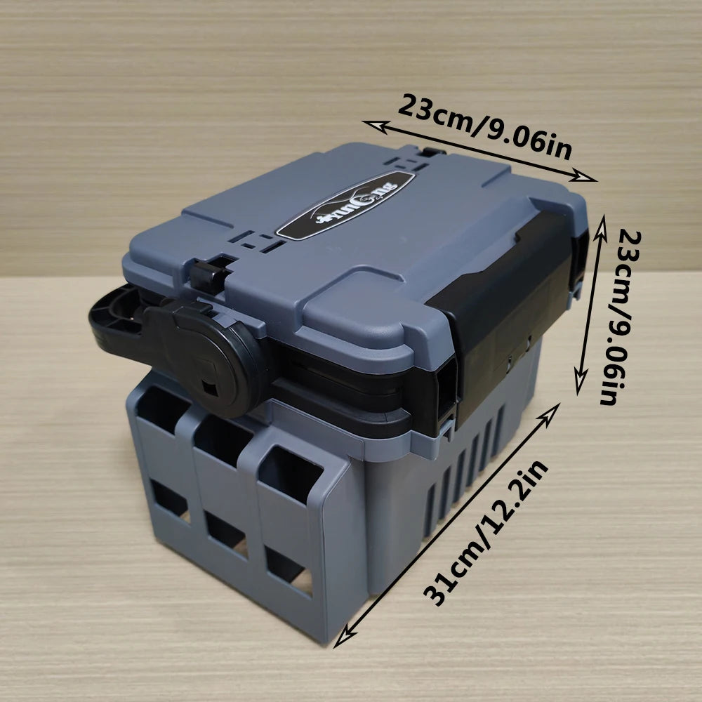Double layer lure fishing box, fishing gear toolbox, bait box, accessory box, storage box, outdoor storage luggage and bags