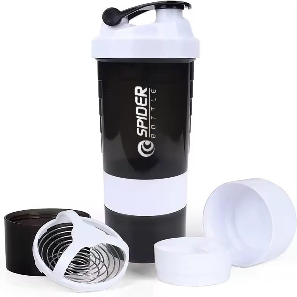 Large capacity protein powder shaking cup 550ml portable sports and fitness water cup with scale - IronWear Co.