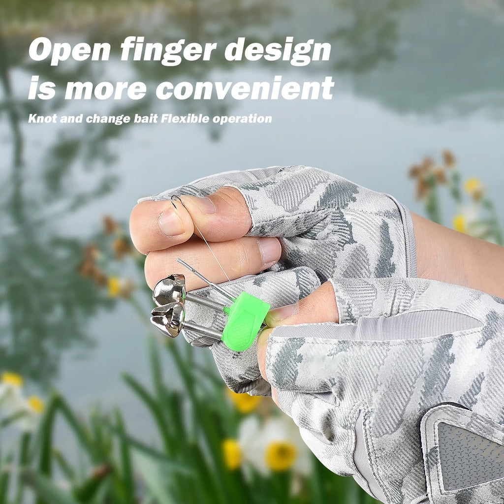 Outdoor fishing equipment - thin comfortable breathable leak proof 3-finger lure fishing gloves - IronWear Co.