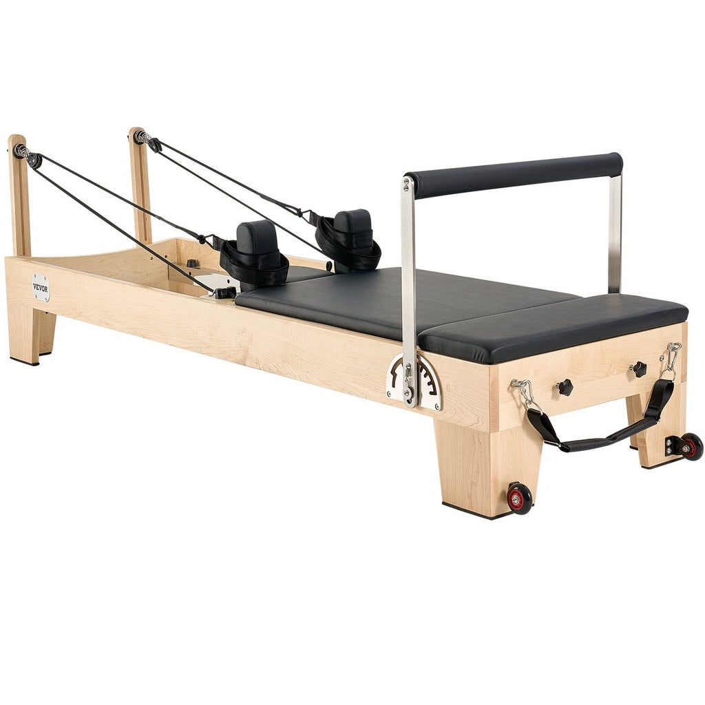 Pilates Reformer Machine, Wooden Pilates Workout Equipment for Home - IronWear Co.