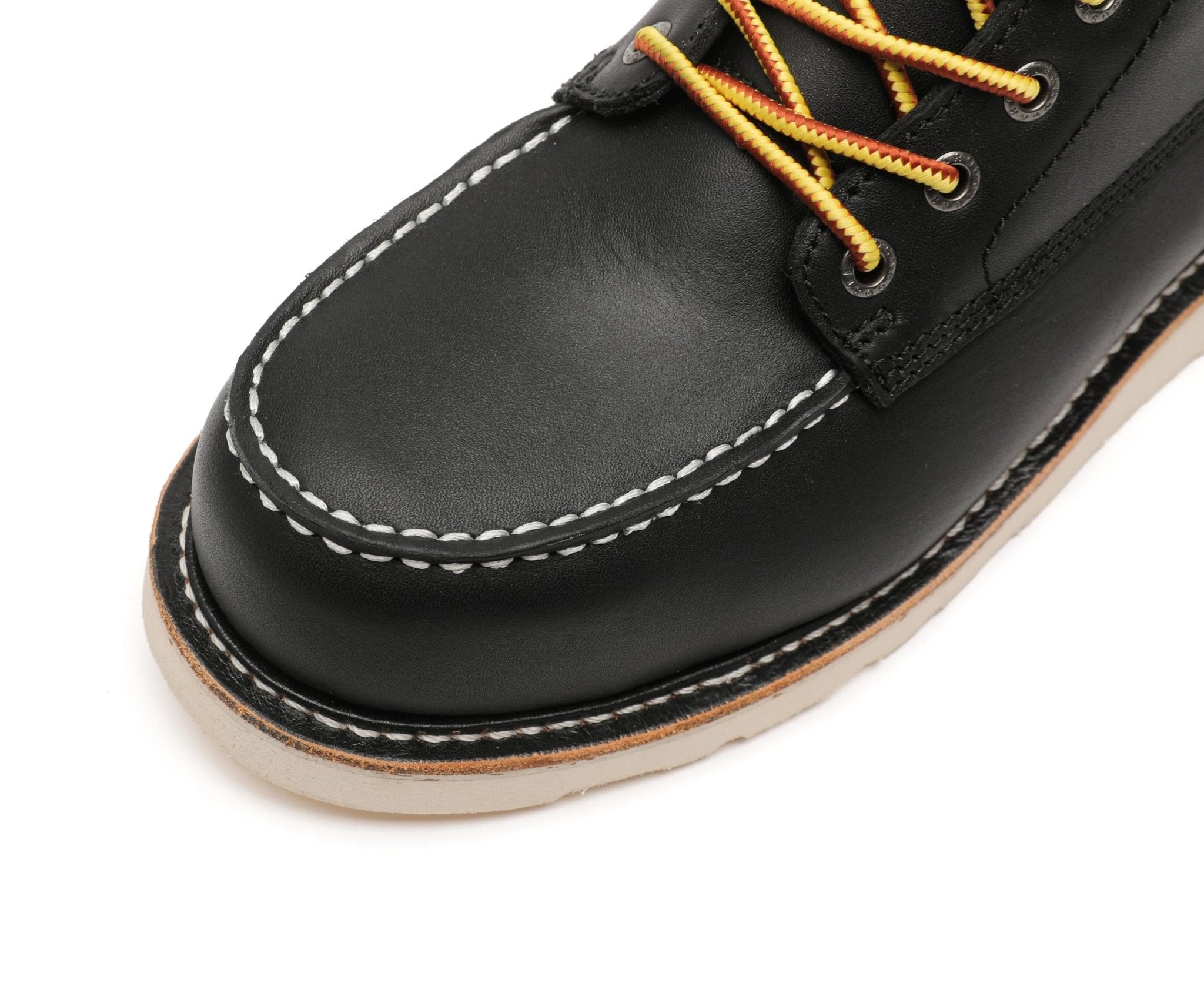 ROCKROOSTER Trinidad Men's 6 inch Black Steel Toe Wedge Work Boots - IronWear Co.