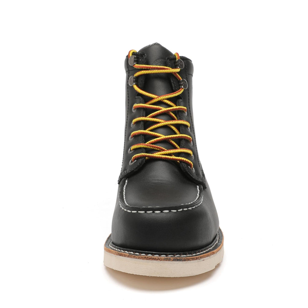 ROCKROOSTER Trinidad Men's 6 inch Black Steel Toe Wedge Work Boots - IronWear Co.