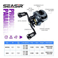 SEASIR Cast-X Baitcasting Reel 7.3:1 HS Gear Ratio Aluminum Double Spool Carbon Grip Metal BFS Micro Fresh Seawater Fishing Coil - IronWear Co.