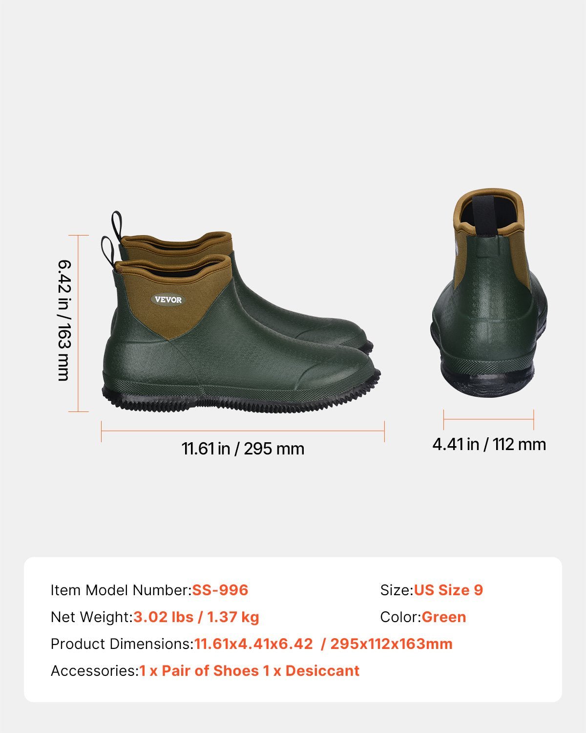 Women's Deck Boots, Waterproof Fishing Rain Boots, Anti-Slip Ankle - IronWear Co.